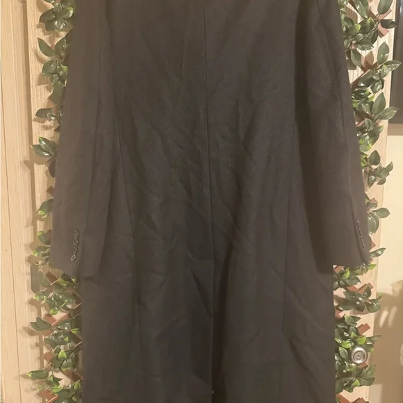 Brooks Brothers Lambswool Charcoal Trench Coat - Picture 11 of 16